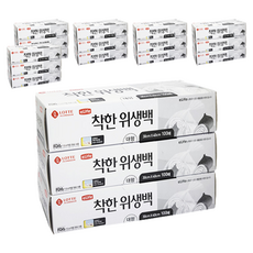 롯데이라이프 착한 위생백 대형 30 x 40 cm, 대(L), 100개입, 18개