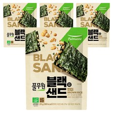 풀무원 블랙 김샌드 현미, 20g, 4개