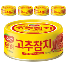 동원참치 고추 참치, 250g, 5개