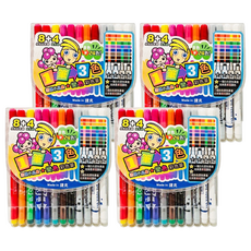 地球化學 德德小品集 變色彩色筆 3.9mm 8支 + 2.0mm 4支, 8色, 4盒, 12支, 48支