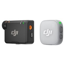 DJI 무선 Mic Mini 2 TX 송신기 1p + RX 수신기 1p 세트, 혼합색상