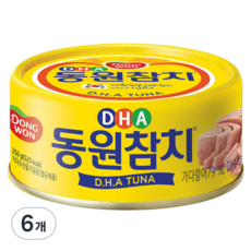 동원참치 DHA 통조림, 250g, 6개