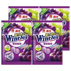 義美 寶吉果汁脆皮糖 葡萄, 45g, 4包