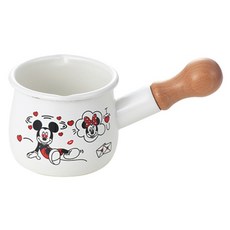 Tamahashi 搪瓷牛奶鍋直火 550ml, 195mm, 米奇, 1個
