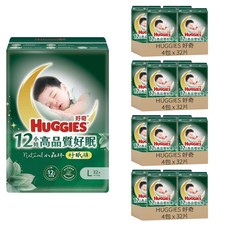HUGGIES 好奇 小森林好眠褲 褲型尿布 10~15kg, 512片, L