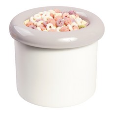 BOWLBOWL 中小型犬貓飯碗Hello甜甜圈碗 3件組 15cm, 煙灰色, 1套