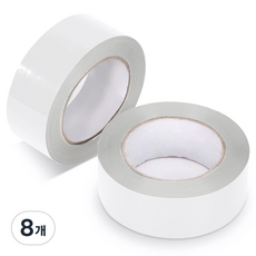 아뜰라임 다양한 박스 포장 색상 컬러 테이프 4.5cm, 화이트, 8개
