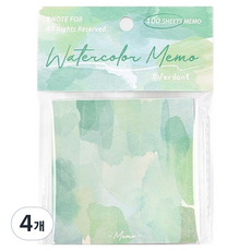 Roy 水彩漸層螢幕便條紙, A06, 4個, 100張