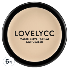 러블리씨씨 매직 커버 치트 컨실러 12g, 06IceBeige, 6개