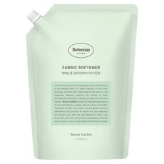 Bebesup 嬰幼兒家用衣物柔軟精 微風花園香 補充包, 1個, 1L