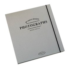 머니풀 네컷사진 접착앨범 추억보관 비닐 포토북, Gray, 25매