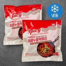 푸딩팩토리 매콤 누들떡볶이 (냉동), 490g, 2개
