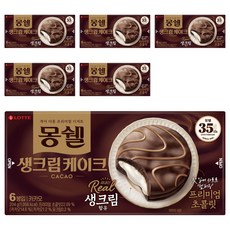 몽쉘 카카오 생크림 케이크 6p, 204g, 6개