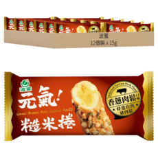 波蜜 元氣糙米捲 香蔥肉鬆口味 12個裝, 180g, 1盒