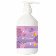 papaz 怕怕髒 細緻柔膚精油沐浴凝膠 有機天竺葵精油與玫瑰純露, 500ml, 1瓶