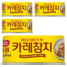 Dongwon 東遠 Homefood 咖哩風味鰹魚罐頭4件組 360g，方便即食，美味營養, 1組