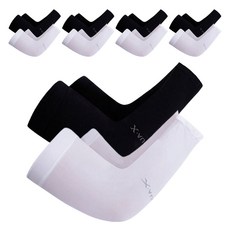 Let's Slim CP值涼感袖套 手腕型雙手佩戴 白色+黑色組, 5組, 白色+黑色