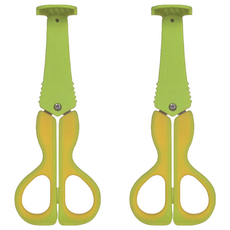 kidsme 三合一防噴霧副食品剪刀, 綠色, 2個