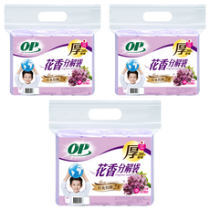 OP 花香分解袋 中 62 x 53cm 薰衣草, 20L, 3包
