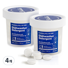 Dulalla 洗碗機專用洗碗清潔塊, 220g, 4罐