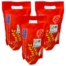 美濃區農會白米 高雄147, 1kg, 3包, CNS二等