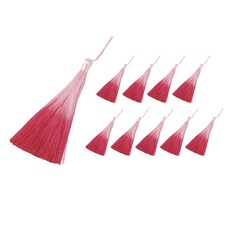 Indikay 水墨畫流蘇 大, 10個, 緋紅色