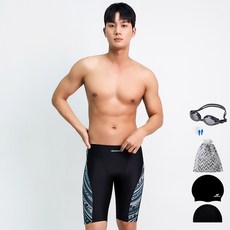 AQUATICA 男款及膝泳褲蛙鏡組 BBF16 6入