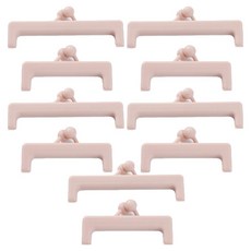 콩앤드 봉지집게 대형 5p + 중형 5p, 핑크, 1세트