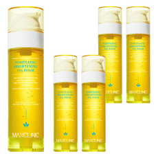 MAXCLINIC 純淨嫩亮泡沫卸妝油, 卸妝清潔二合一, 110ml, 5瓶