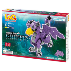 LaQ 獅鷲神獸積木玩具 380顆粒 激發創意拼裝 親子益智, 384片, 紫, 1盒