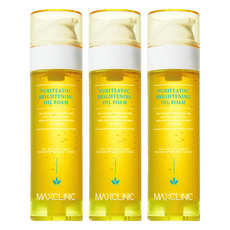 MAXCLINIC 純淨嫩亮泡沫卸妝油, 卸妝清潔二合一, 110ml, 3瓶