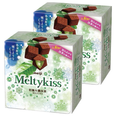 Meltykiss 雪吻 明治Meltykiss 抹茶夾餡可可粒, 52g, 2盒