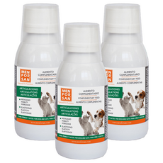 MEN FOR SAN 寵物液態保健品 關節骨骼保健 - 含鮭魚油、白柳，魔鬼爪提取物，術後/過胖毛孩適用, 3瓶