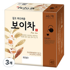 쌍계명차 깊고 부드러운 보이차, 600mg, 40개입, 3개