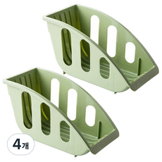 블럭마트 주방 접시꽂이, 4개, 그린