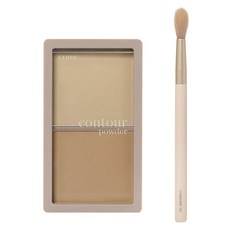 ETUDE 修飾專家雙色修容餅+鼻影修容刷, #01 自然主義家, 1組