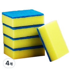 前途光明 泡沫豐富的廚房洗碗海綿菜瓜布, 4個, 5入