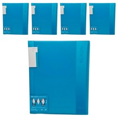 KOKUYO 國譽 NOViTA 收納資料夾 NV20LB A4 40頁, 淺藍色, 5本