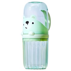 Aurafam 兒童漱口杯牙刷盒 綠色 1個