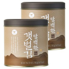 만전김 담백한 갯벌김 캔, 30g, 2개