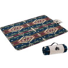 LOGOS 抓絨防水野餐墊, 藍色原生模式