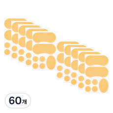 쓰리썬 물집방지패치 발뒤꿈치패드 믹스, 60개