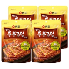 샘표 강릉식 두부조림 양념, 140g, 4개
