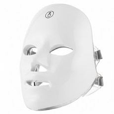 Panatec 沛莉緹 七彩LED光子美容面罩 充電式設計 一鍵觸控 1個, K-539W, 白色