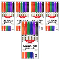 PENMAX 雙頭姓名筆 6色組 312, 混合色