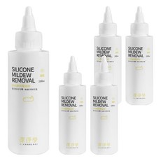 潔淨學 矽利康除霉凝膠, 高黏附力, 完整包覆黴菌, 濃度為市售凝膠兩倍, 深層除霉, 通過SGS制菌檢驗, 100ml, 5瓶