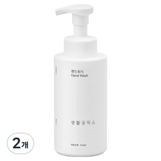 생활공작소 핸드워시 청포도향, 500ml, 2개