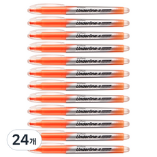 munhwA Underline S 螢光筆, 橘色, 24個