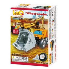 LaQ Q版挖土機積木玩具40pcs+8pcs，兒童益智拼裝模型，工程車系列, 1組
