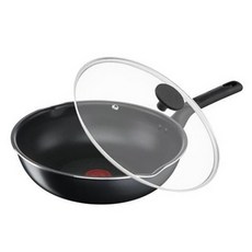 Tefal 特福 璀璨系列 不沾深平鍋 + 玻璃蓋 C5738496, 24cm, 1組